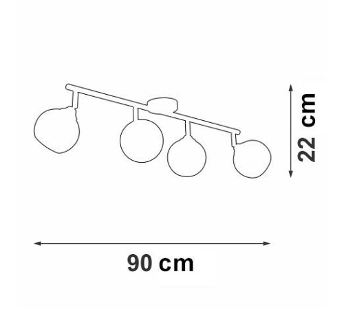 Спот Vitaluce V4313 V4313-0/4PL