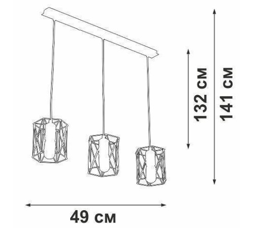 Подвесной светильник Vitaluce V4382 V4382-1/3S