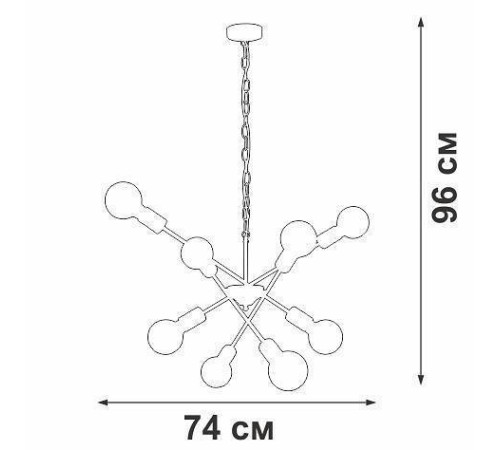 Подвесная люстра Vitaluce V4750 V4750-1/8