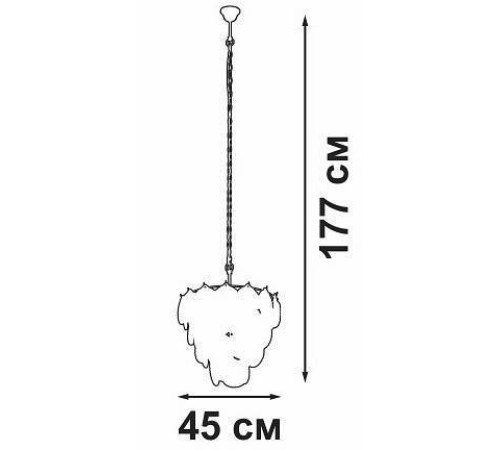 Подвесная люстра Vitaluce V5280 7 ламп V5280-8/7