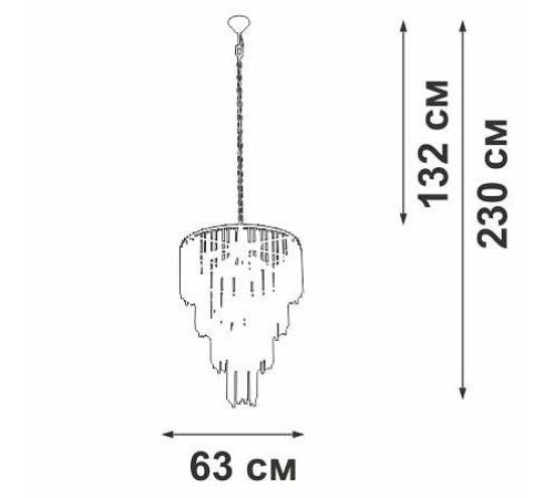 Подвесная люстра Vitaluce V5892 V5892-9/10