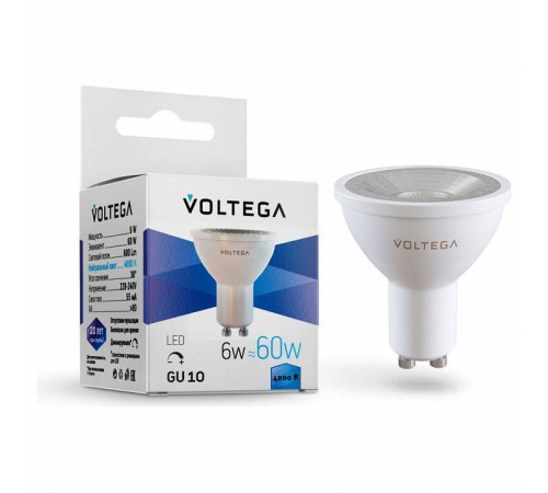 Лампа светодиодная Voltega Sofit dim GU10 Lens 7109