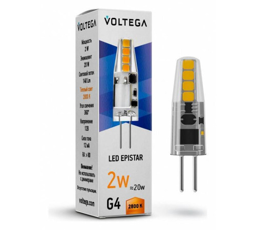 Лампа светодиодная Voltega Capsule G4 7142