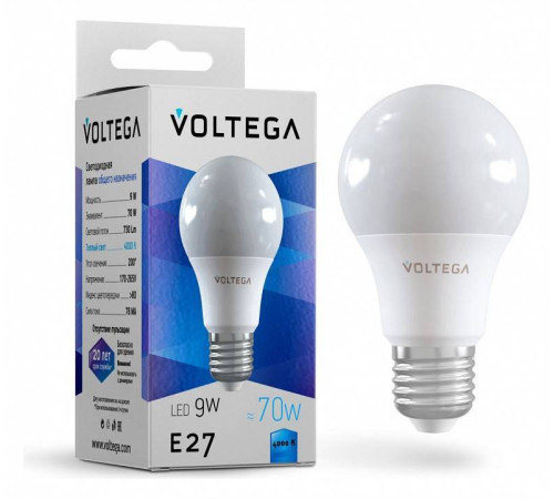 Лампа светодиодная Voltega General purpose bulb 9W 8443