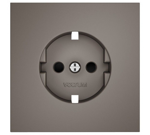 Накладка для розетки с заземлением и со шторками Voltum S70 VLS000714