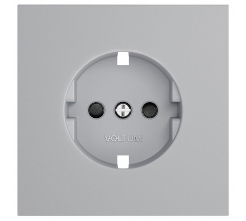 Накладка для розетки с заземлением и со шторками Voltum S70 VLS000716