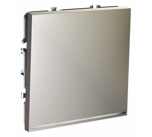 Выключатель одноклавишный с подсветкой без рамки Voltum S70 VLS010204