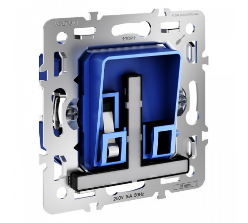 Механизм для электронных карточных выключателей без рамки Voltum S70 VLS0107M