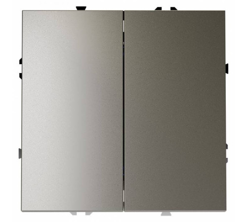 Выключатель двухклавишный без рамки Voltum S70 VLS020104