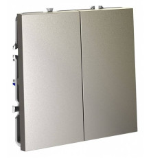 Выключатель двухклавишный без рамки Voltum S70 VLS020104
