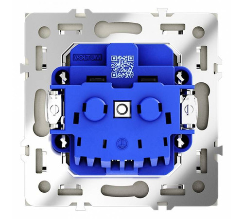 Розетка с заземлением и со шторкой, без рамки Voltum S70 VLS040204