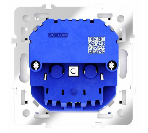 Розетка с заземлением и со шторкой и 2хUSB type A и C, без рамки Voltum S70 VLS040501