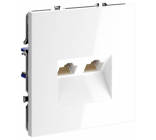 Розетка двойная Ethernet RJ-45 без рамки Voltum S70 VLS060201