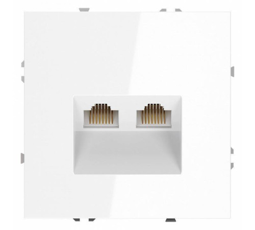 Розетка двойная Ethernet RJ-45 без рамки Voltum S70 VLS060201