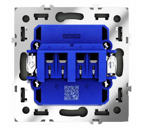 Розетка акустическая без рамки Voltum S70 VLS060307