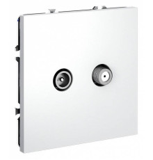 ТВ-розетка и SAT-розетка оконечная без рамки Voltum S70 VLS060402