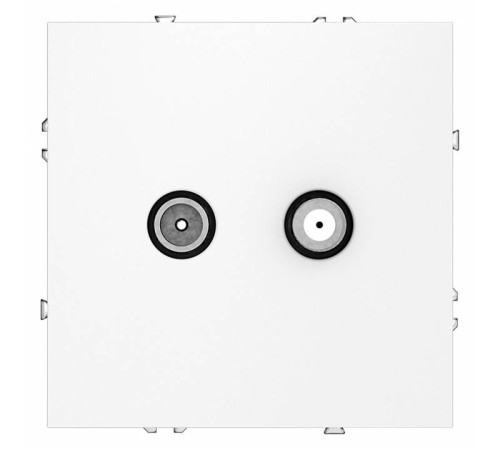 ТВ-розетка и SAT-розетка оконечная без рамки Voltum S70 VLS060402