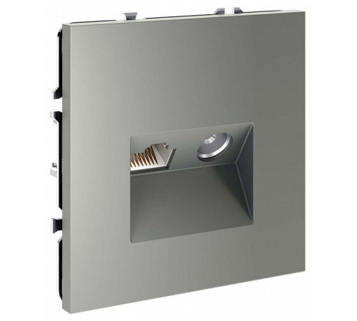 ТВ-розетка и розетка Ethernet RJ-45 без рамки Voltum S70 VLS060705