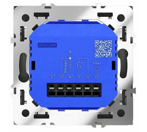 Терморегулятор электромеханический для теплого пола без рамки Voltum S70 VLS070106