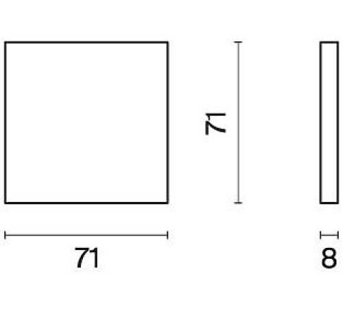 Клавиша для выключателя одноклавишного Voltum S70 METAL VLSM000112