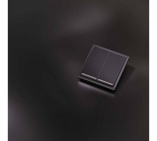 Клавиши для выключателя двухклавишного с подсветкой Voltum S70 METAL VLSM000412