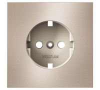 Накладка для розетки с заземлением Voltum S70 METAL VLSM000610