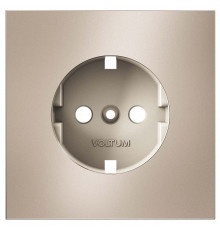 Накладка для розетки с заземлением Voltum S70 METAL VLSM000610