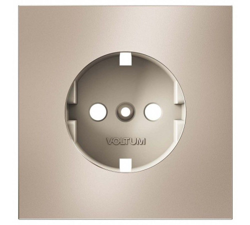 Накладка для розетки с заземлением Voltum S70 METAL VLSM000610