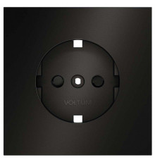 Накладка для розетки с заземлением и со шторками Voltum S70 METAL VLSM000712