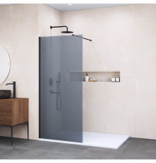 Душевая перегородка RGW WA-010B 1200x1950 мм графитовое стекло черный 351001012-34