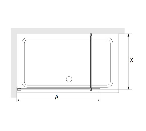 Душевая перегородка RGW WA-12G 900 мм 32101290-16