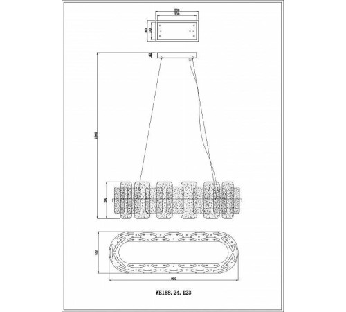 Подвесной светильник Wertmark Nelly WE158.24.123