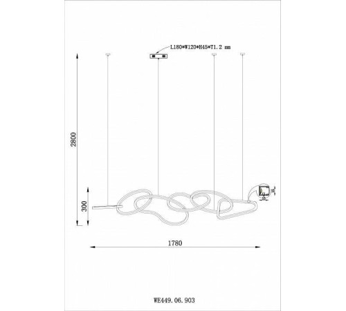 Подвесной светильник Wertmark Vanessa WE449.06.903