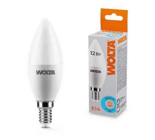 Лампа светодиодная Wolta E14 12Вт 6500K 25WC12E14