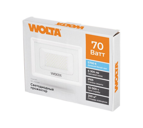 Настенно-потолочный прожектор Wolta WFL-70W/06W