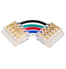 Соединитель лент угловой жесткий Wolta  WLS-5PIN-RGBW-12MM-L