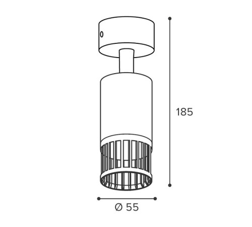Накладной светильник Wolta PORTA WSL-GU10/19W-1