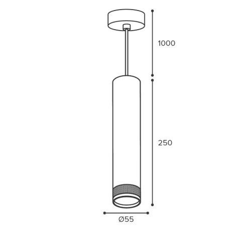 Подвесной светильник Wolta Rete WSL-GU10/P12BG