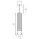Подвесной светильник Wolta Shell WSL-MR11/P16BG