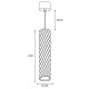 Подвесной светильник Wolta Piccole WSL-MR11/P17BG