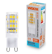 Лампа светодиодная Wolta  G9 5Вт 6500K WSTD-JCD-5W6KG9-C