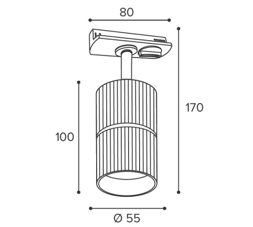 Светильник на штанге Wolta NIMB WTL-GU10/18BG
