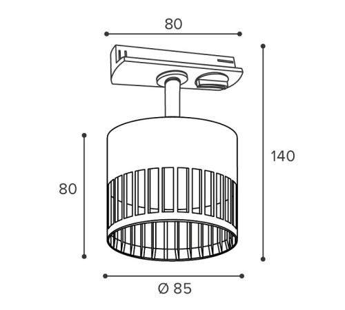Светильник на штанге Wolta PORTA WTL-GX53/19B