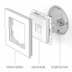 Розетка Ethernet RJ-45 без рамки Werkel W1181006