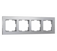 Рамка на 4 поста Werkel Aluminium (алюминий) W0041706