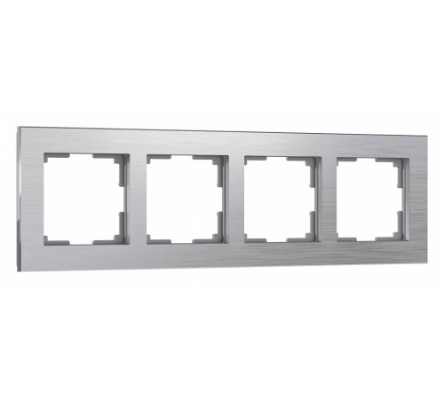 Рамка на 4 поста Werkel Aluminium (алюминий) W0041706