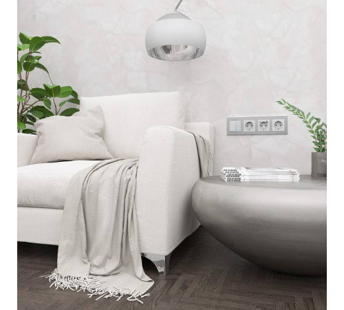 Рамка на 4 поста Werkel Aluminium (алюминий) W0041706