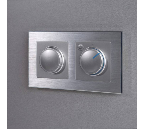 Рамка на 2 поста Werkel Aluminium (алюминий) W0021706