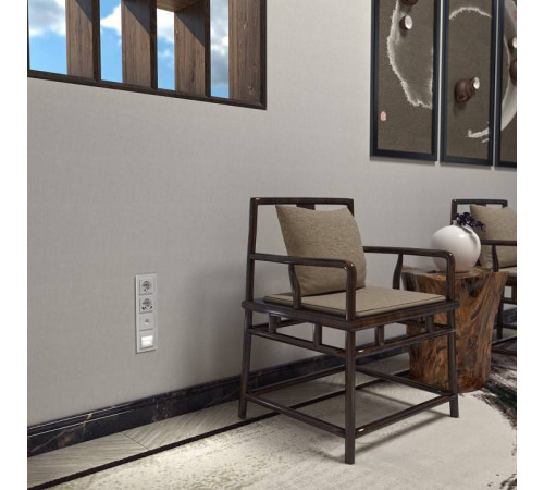 Розетка с заземлением и с шторками, без рамки Werkel белый W1171101