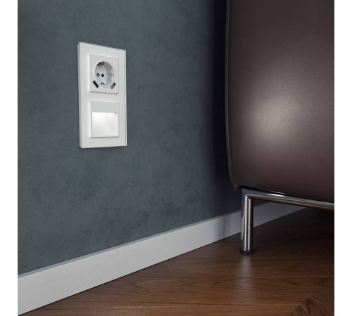 Розетка с заземлением и с шторками и 2хUSB, без рамки Werkel белый W1171501